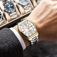 thumbnail image 4 of POEDAGAR Luxury Men Stainless Steel Quartz Watch Luminous Waterproof Date Watch, 4 of 5