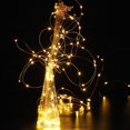 thumbnail image 4 of 2 Pack Fairy Lights 20 FT 60 LEDs Orange Lights Battery Operated with Remote Christmas Lights Waterproof Copper Wire Firefly Twinkle Lights String Lights for Bedroom, 4 of 7