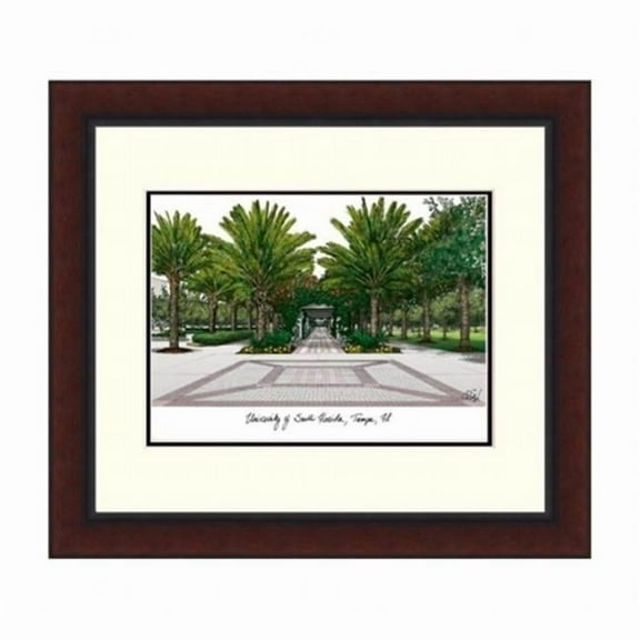 Campusimages FL989LR University of South Florida Legacy Alumnus Framed Lithograph