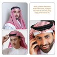 thumbnail image 3 of Men Arab Head Scarf Rope Muslim Head Wrap Headband Middle Eastern Traditional Headwear Accessory, 3 of 4