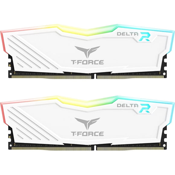 Team T-Force Delta RGB 16GB (2 x 8GB) 288-Pin PC RAM DDR4 3200 (PC4 25600) Desktop Memory Model TF4D416G3200HC16FDC01