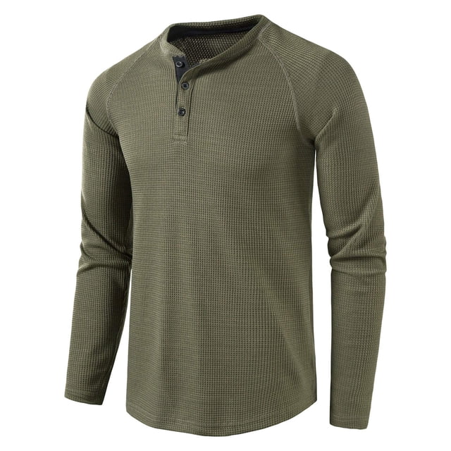 Chemise à Manches Longues pour Hommes Muscle Basique Couleur Unie