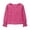Hot Pink, variant on Girls Long Sleeve Green Tops Casual Loose Fit Round Neck Hollow Out Blouse Tee Shirt For St. Patrick's Day Festive,Size:10-12 Years