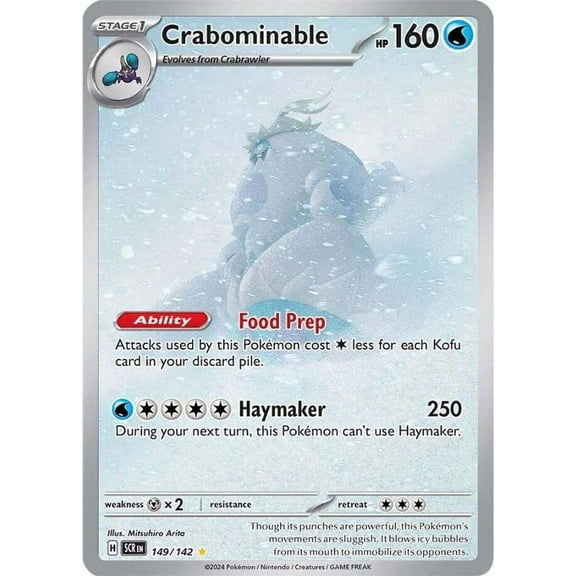 Pokemon Stellar Crown Illustration Rare Crabominable #149