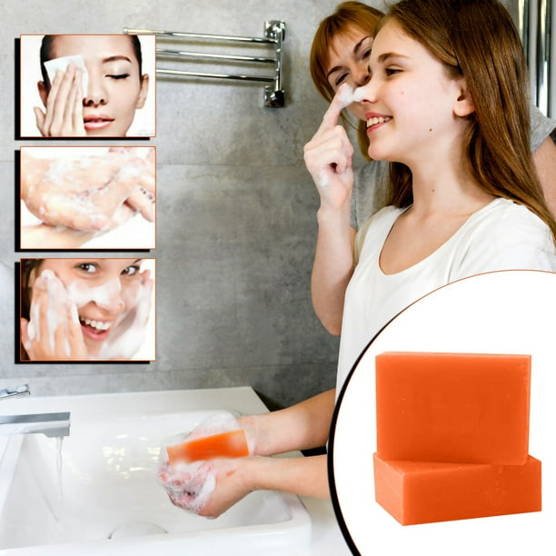 Fiudx Jabón de Ácido Kójico, Fragancia Que Controla La Grasa de Forma Duradera, Jabón de Azufre, Mejora El Tono de La Piel, Limpieza Suave, Reduce El Enrojecimiento y Las Manchas, Apto para Todo Tipo
