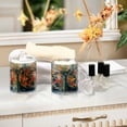 thumbnail image 4 of Yayeee 4 Pack Qtip Holder Bathroom Cotton Swab Canister with Lid Clear Dispenser Set, Green Goldfish, 4 of 6