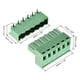 thumbnail image 3 of Conector de bloque de terminales de tornillo PCB de ángulo recto de 5.08mm de 6 pines 5 juegos, 3 of 6