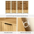 thumbnail image 3 of EYYTHUNG Fluted Bookshelves with Drawers Set of 2, 71-Inch Tall Versatile Modern Large Bookcase, 3 of 7