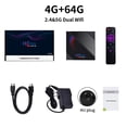 thumbnail image 1 of Receptor de televisión Quad Core TV Box 4k para Android 10.0 USB2.0 Media Player Set Top Box AU Plug 4G / 64G tholdsy EL000148-12B, 1 of 2