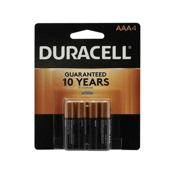 Duracell, MN2400B4Z, Standard Battery, AAA, Alkaline, PK4