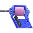 thumbnail image 4 of 2 Pcs Drill Bit Sharpener,Corundum Drill Bit Sharpener,Portable Drill Bit Sharpening Tool,Made of High Quality ABS Plastic and Brown Corundum Grinding Wheel,High Hardness(Blue,Orange), 4 of 5