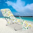 thumbnail image 5 of JilgTeok Beach Chair Cover With Side Pockets,Microfiber Chaise Chair Towel Cover For Sun Lounger Pool Sunbathing Garden Beach Hotel,Easy To Carry Around, 5 of 5