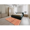 thumbnail image 4 of Ahgly Company Tapis Rond Abstrait Rouge pour Intérieur, 3 Pieds Rond, 4 of 6