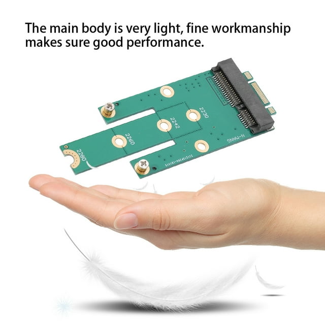 MSATA A NGFF Converter, MSATA LIGE PLATA Compact a la Tarjeta de Conversión Ngff Pequeño Alto Rendimiento Portátil para Cualquier