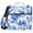 Blue White Porcelain with Roses, variant on 3 Ring Zipper Binder with Shoulder Strap Waterproof Trapper Keeper 1.5 Inch D-Ring 500 Sheets Capacity Green Auspicious Clouds