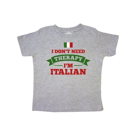 

Inktastic No Therapy I m Italian Gift Toddler Boy or Toddler Girl T-Shirt