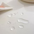 thumbnail image 2 of Xiao Hua Mantel transparente - 55×55 pulgadas, 1 pieza, impermeable, para mesa cuadrada, protector de mesa cuadrada para comedor en casa, estilo B, 2 of 5