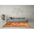 thumbnail image 3 of Ahgly Company Indoor Rectangle Abstract Orange Modern Area Rugs, 4' x 6', 3 of 4