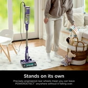 Shark POWERDETECT Corded Stick Vacuum, Carpet and Hardfloors, Pet Friendly, with DuoClean Detect Technology, Self-Cleaning Brushroll, HZ4002 Purple