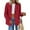 Red, variant on PRETTYGARDEN Women's Faux Suede Blazers Fall Long Sleeve Lapel Business Casual Work Office Clothes Dressy Suit Jackets