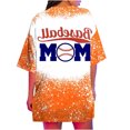 thumbnail image 5 of DeHolifer T Shirt for Women Short Sleeve Crewneck Baseball Mom Loose Casual Printed T Shirt Summer Fashion Sport Tee Tops Orange L, 5 of 5