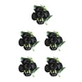 thumbnail image 3 of Moyic Peonías artificiales Flores de seda Ramo falso Rosas de imitación Florales para jarrón Centro de Centro comercial Hotel Negro Type2 NO2, 3 of 6