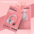 thumbnail image 4 of Methold Nuevo auricular Bluetooth 5,0 montado en la cabeza, auriculares con luz intermitente LED, auriculares adorables inalámbricos recargables con Cables de audio/vídeo Blanco, 4 of 8