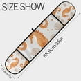 thumbnail image 3 of Yayeee Double Oven Mitt Kitchen Heat Resistant Baking 35" x7" Quilted Glove, Orange Seahorse, 3 of 6