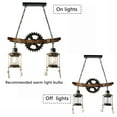 thumbnail image 4 of Miumaeov 2-Lights Farmhouse Furniture Rustic Wood Chandelier Hanging Pendant Lamp Lighting Fixture for Kitchen Bar Cafe Restaurant, 4 of 20