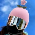 thumbnail image 3 of Jiibva Ski Helmet Cover, Pink Knitted Snowboard Helmet Cover Helmet Accessories for All Ages Winter Snow Sports, 3 of 7
