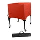 thumbnail image 3 of Carro rodante para pelotas deportivas plegable con bolsa de transporte para garaje, fútbol al aire libre Rojo, 3 of 8