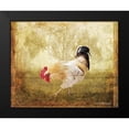 thumbnail image 2 of Bluebird Barn 14x12 Black Modern Framed Museum Art Print Titled - Vintage Scratching Rooster, 2 of 5