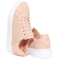 thumbnail image 4 of Guess Ivee Women's Low Top Lace Up Leather Trainers In Pink Size 8.5, 4 of 6