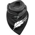 thumbnail image 1 of ORUYROP Womens Cotton Scarf Printing Warm Button Fashion Soft Wrap Scarve Shawls (D, Free Size), 1 of 2