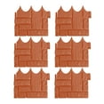 ZAROYEAX 6Pcs Garden Lawn Stone Fence Flower Beds Grass Border