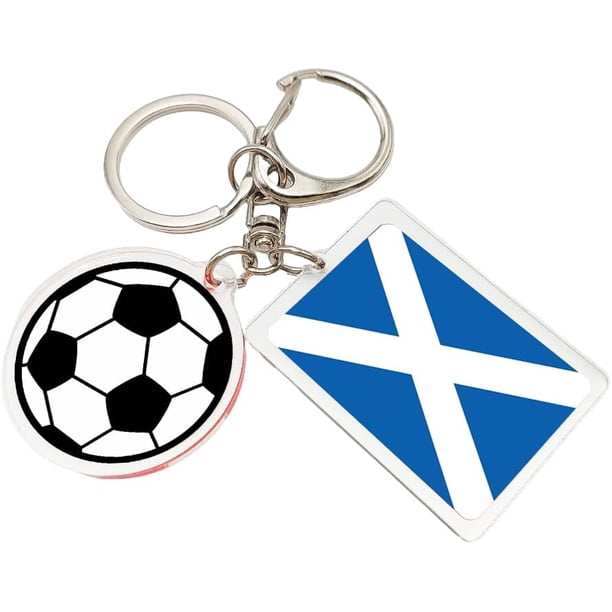 Yanonmyfd 2026 World Cup Soccer Keychain - 2026 World Cup Flag Keychain, Soccer Fan Gift & Souvenir (2PCS),Scotland
