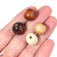 thumbnail image 5 of 100 piezas/lote de cuentas de madera natural de 9 a 11 mm para hacer joyas, cuentas de madera con agujeros grandes, accesorios para el cabello, pulseras y collares hechos a mano, 5 of 5