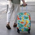 thumbnail image 3 of Colorful Dinosaur Pattern with Leaves Luggage Cover Fashion Suitcase Cover Baggage Covers Fit 25-28 Inch Luggage (Go Travel), 3 of 5