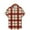 Red, variant on ZRGHAOYLQ Men Green Plaid Shirt Casual Short Sleeve Button Down Dress Shirts Big and Tall Plus Size T Shirts Classic Lapel Collar Shirt