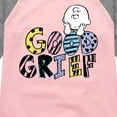 thumbnail image 3 of Peanuts - Good Grief Charlie Brown - Youth Girls Raglan Tee, 3 of 6