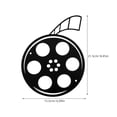 thumbnail image 2 of Nestingho Retro De Pared En Hierro Negro Con Carrete De Película Para Ambiente Cinematográfico, 2 of 8