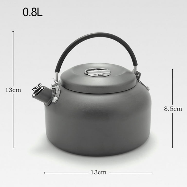 0.8L/1.4L Camping Tea Coffee Pot Portable Lightweight Camping Teapot Kettle  Large Capacity for Hiking Backpacking Picnic Travel