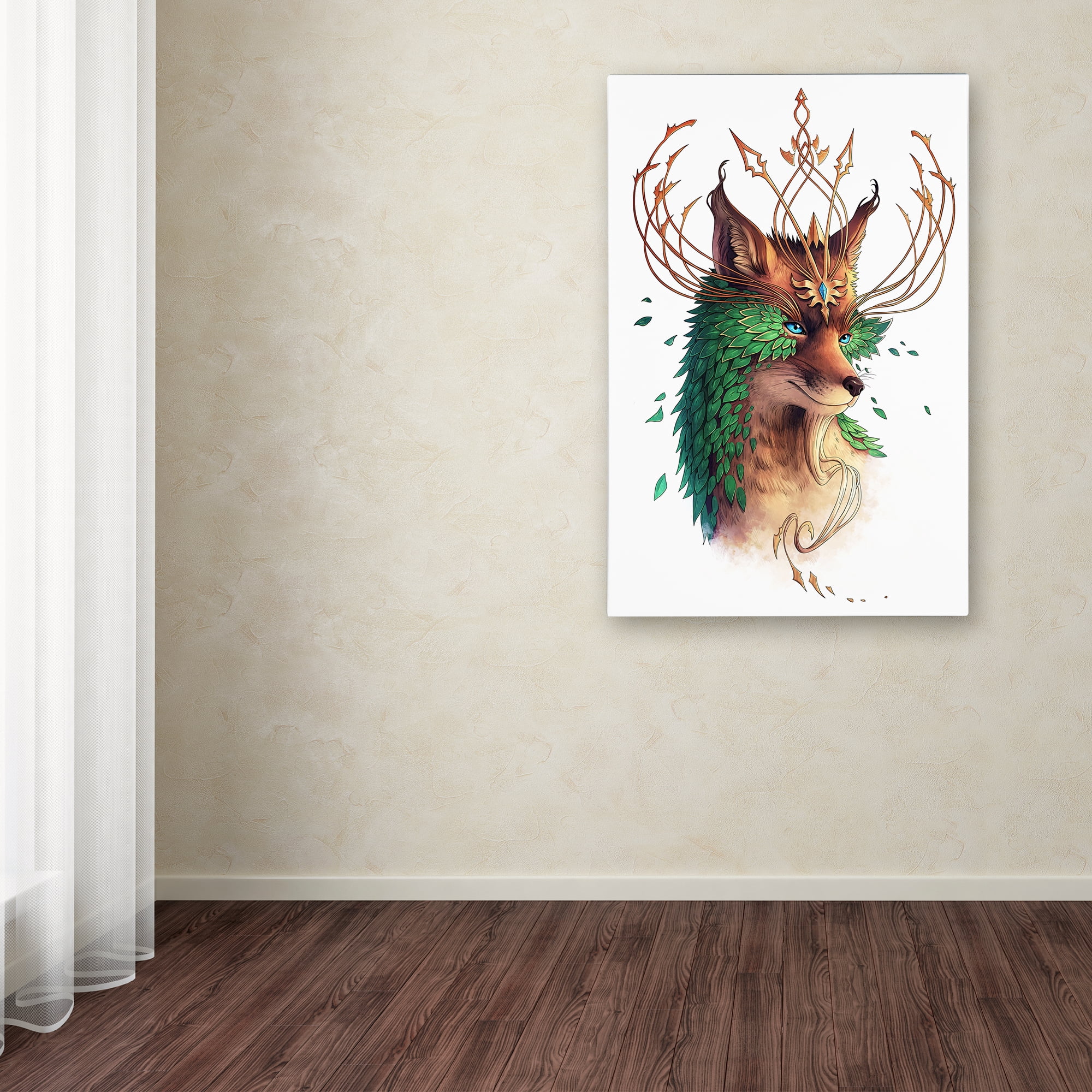 Trademark Fine Art 'Fox Colored' Canvas Art by JoJoesArt