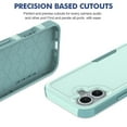 thumbnail image 2 of Decase Heavy-Duty Rugged Case for iPhone 16,Dual Layer Military Grade Drop Protection Anti-Fingerprint Anti-Scratch Hard Back Cover Silicone Bumper Shockproof Protective Case for iPhone 16,Mint, 2 of 5