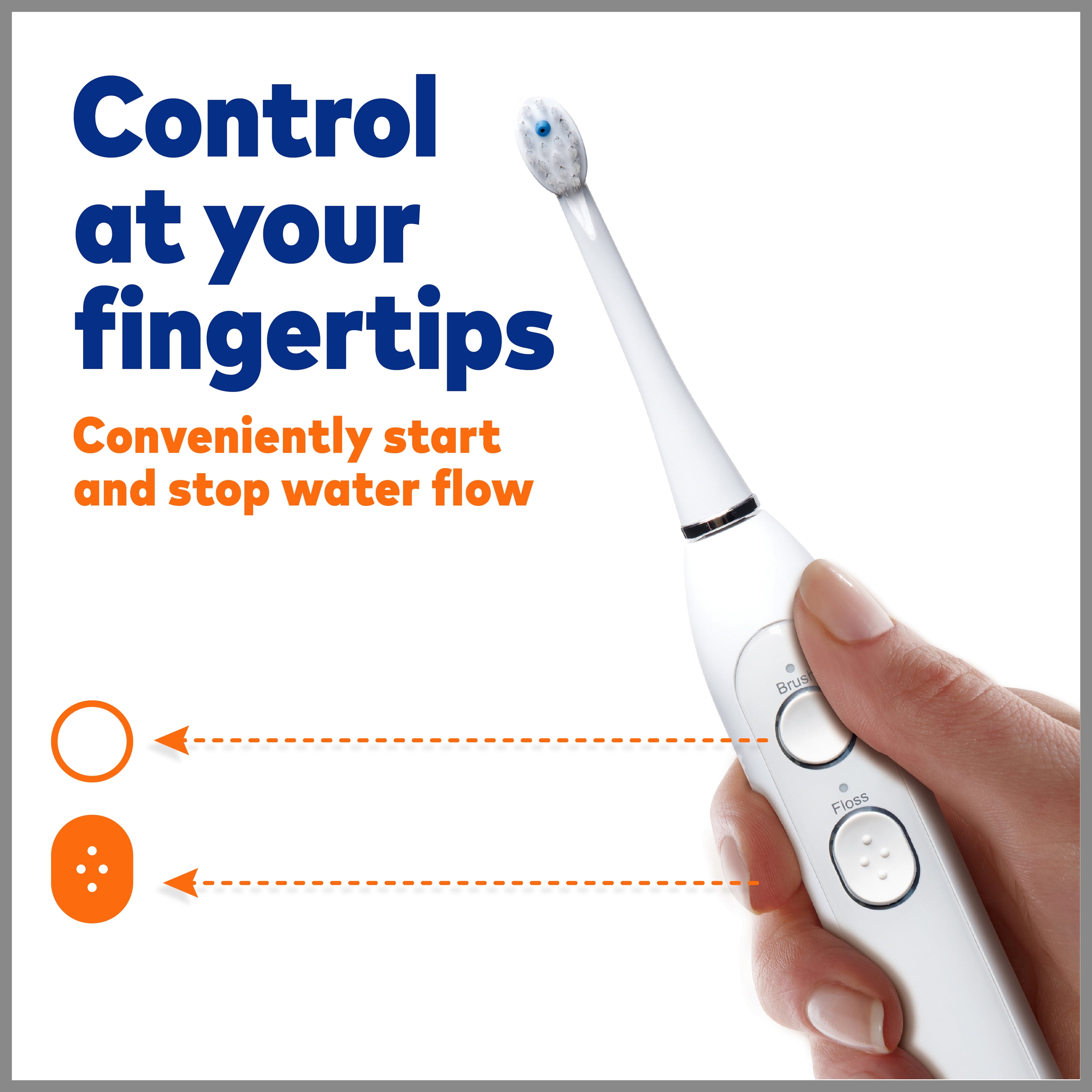 electric toothbrush that shoots water
