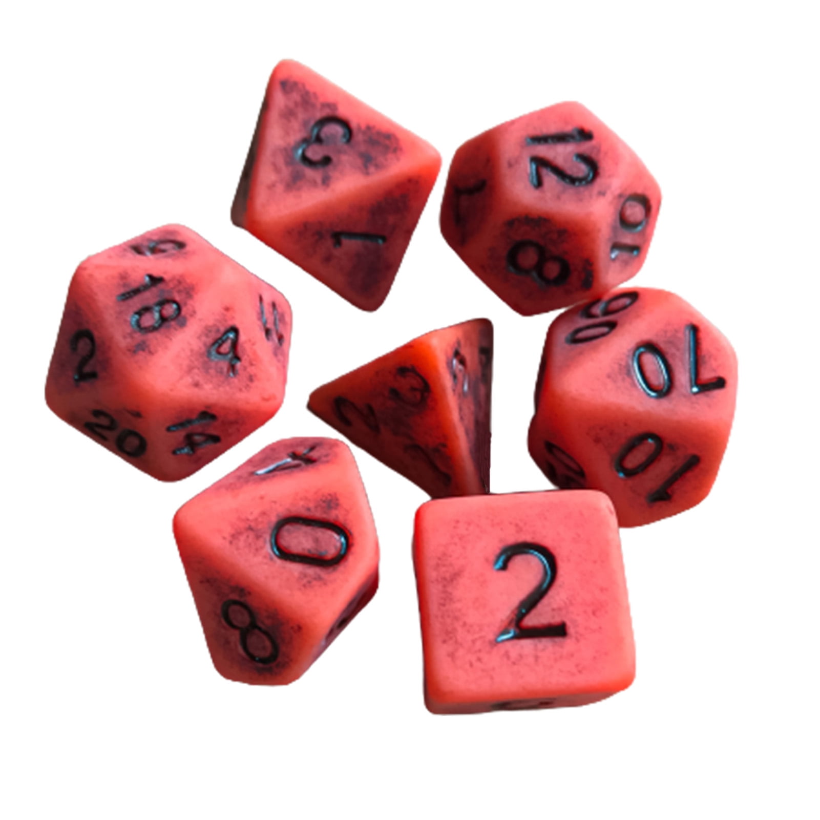 Sanwood 7Pcs Dice Antique Multi-sided Acrylic 7 Dice Board Game Set for  Party, Novelty & Gag Toys - Walmart.com