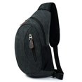 thumbnail image 1 of Men Sling Bag Canvas Casual Multipurpose Chest Bag Sling Backpack for Cycling, 1 of 6