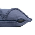 thumbnail image 4 of Ox Bay Sara 18" x 18" Denim Shag Diamond Cotton Adult Decorative Throw Pillow, 4 of 8