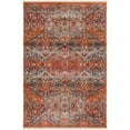 thumbnail image 6 of SAFAVIEH Vintage Persian Lucinda Geometric Polyester Area Rug, Aqua/Orange, 4' x 6', 6 of 6