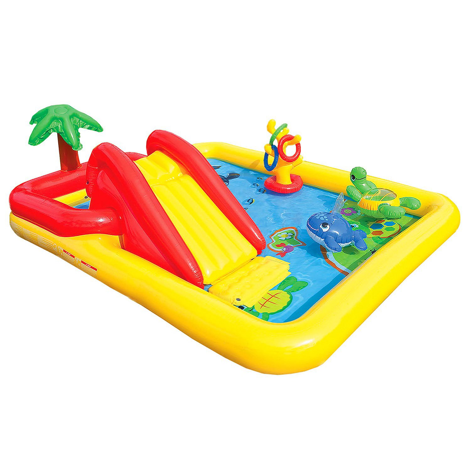 thumbnail image 2 of Intex 120V Quick Fill AC Electric AirPump & Intex Inflatable Ocean Play Kid Pool, 2 of 12